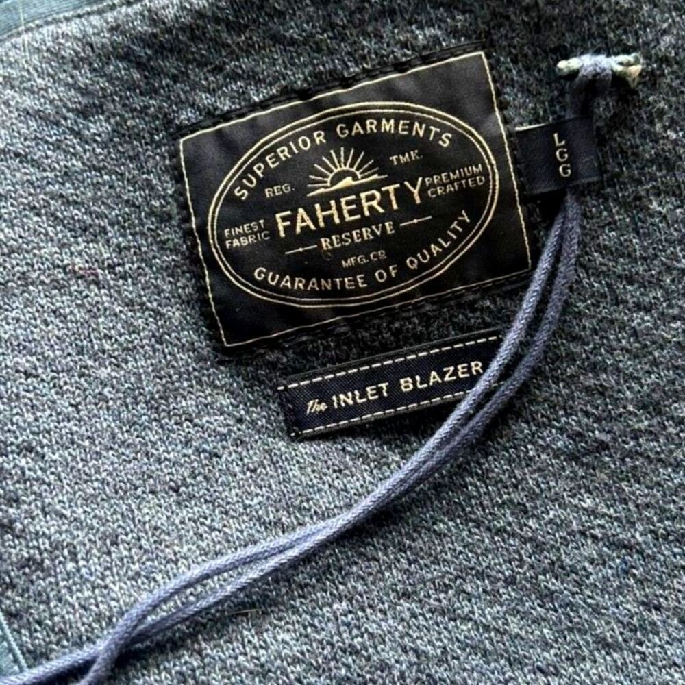 Faherty Inlet Knit Blazer L - Picture 7 of 13